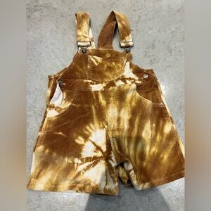 🌻2for15 Boten Kids Tie-Dye Brown Overalls